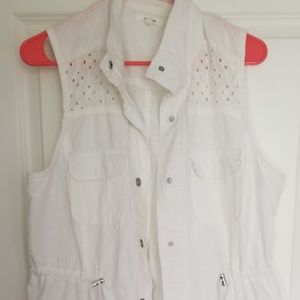 White Lace Vest